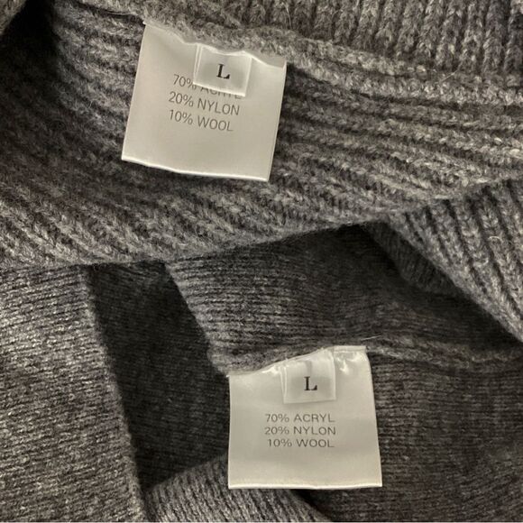 THE FRANKIE SHOP NWT Size L Knit Shrug Sweater Set Storm Gray Tank Shell & Cardi - Picture 8 of 9